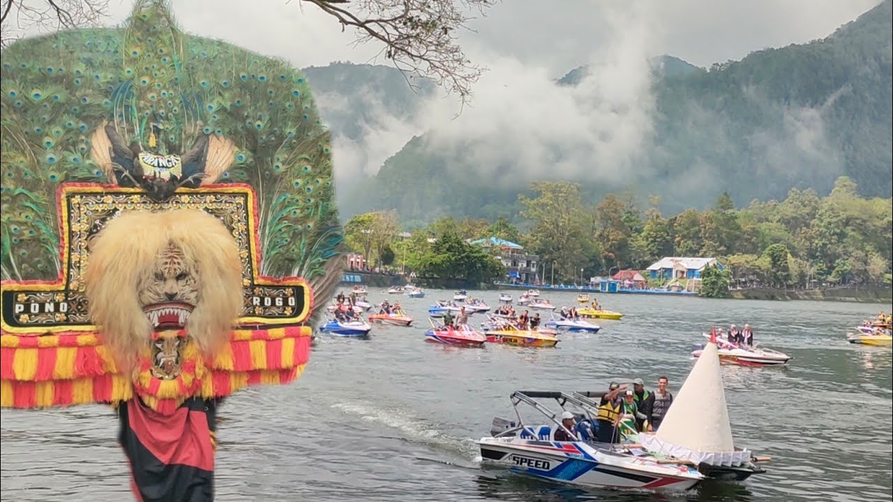 MERINDING❗MISTISNYA PROSESI SAKRAL LABUHAN LARUNG SESAJI TELAGA SARANGAN 2026 DIIRINGI REOG PONOROGO