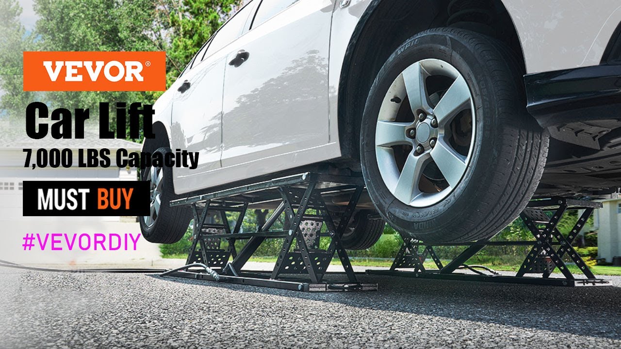 VEVOR Car Lift | Heavy-duty Carbon Steel, Auto Car Jack Lifts for Home/ Garage/ Shop