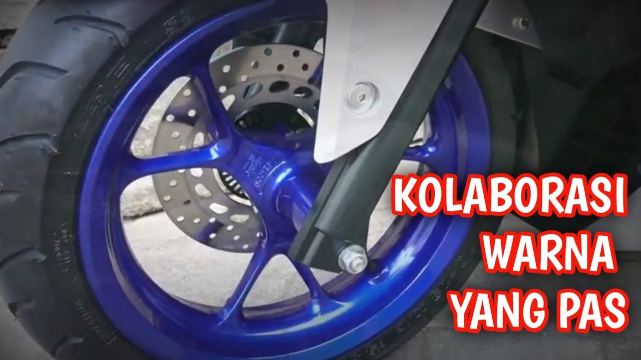 Repaint Velg New Nmax Silver Menggunakan Warna Biru Candy MOVISTAR || by EDY_CUSTOMIZED