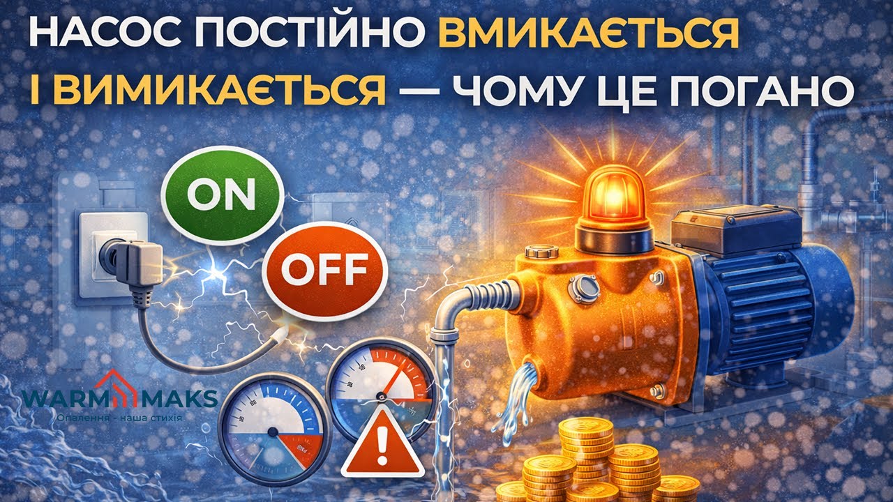 Насос постійно вмикається і вимикається — чому це ДУЖЕ погано та як виправити?