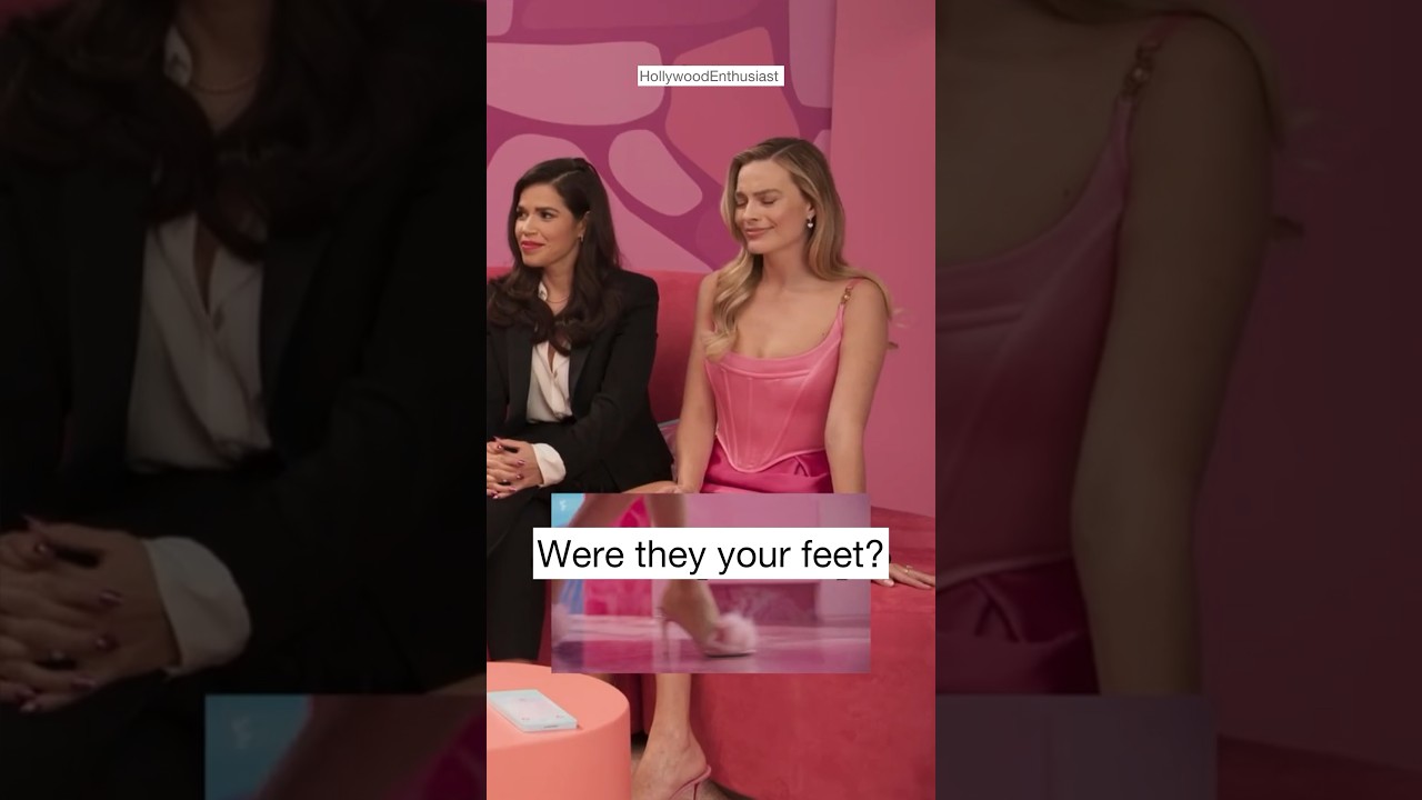 Margot Robbie describes the foot scene. 
