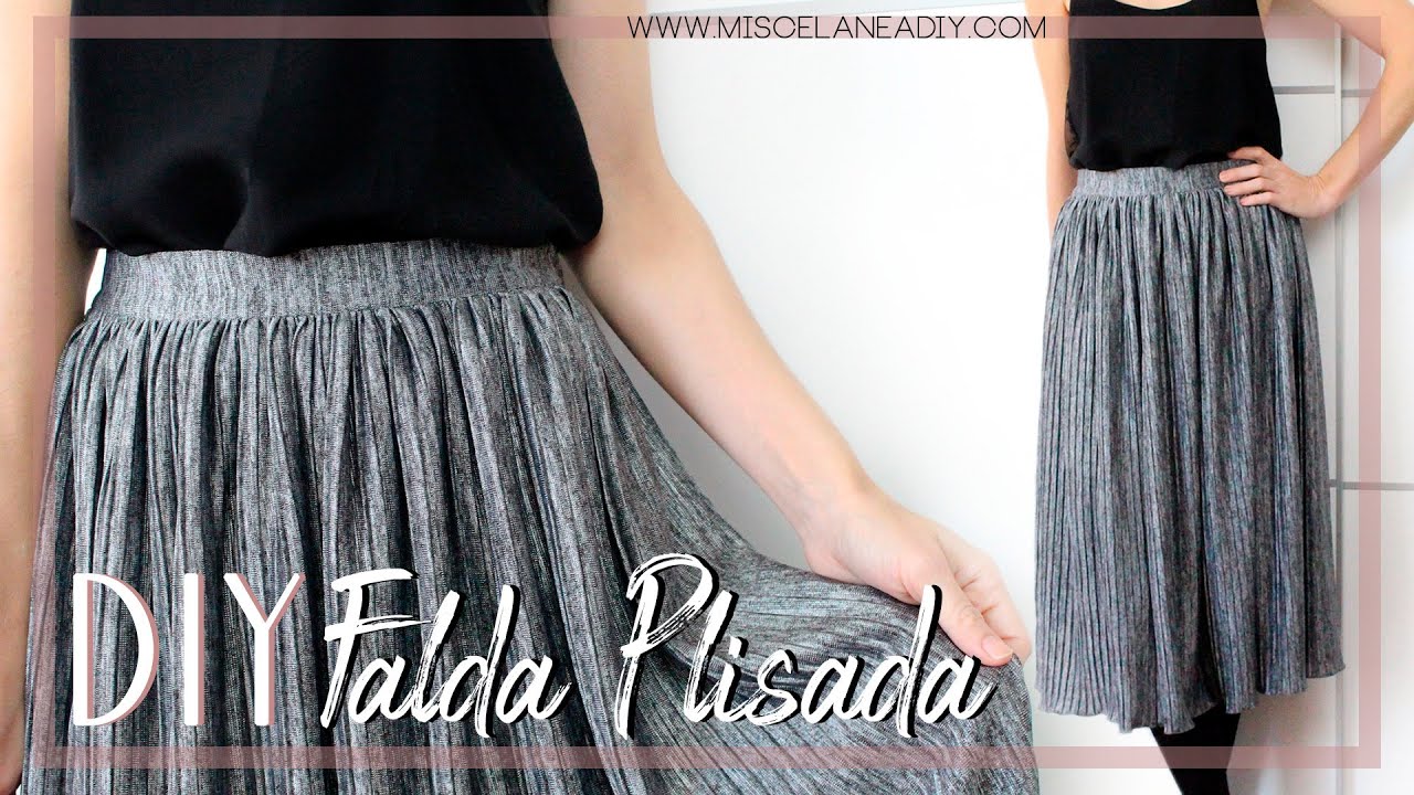 DIY FALDA | C&oacute;mo hacer una falda plisada