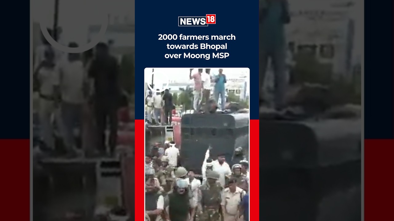 Kisan Kranti Padyatra: 2,000 Farmers March to Bhopal Over Moong MSP Demand | N18S
