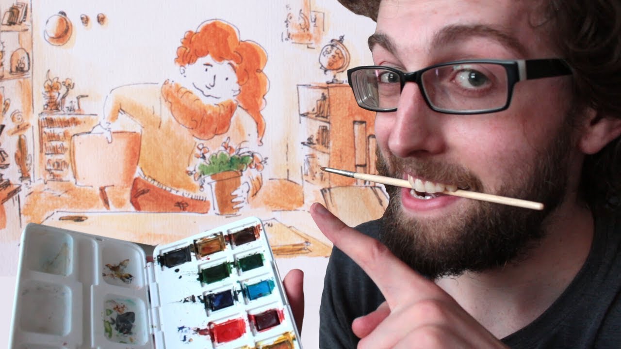 LA CRÉATION D'UNE ILLUSTRATION À L'AQUARELLE | Commission Tipeee