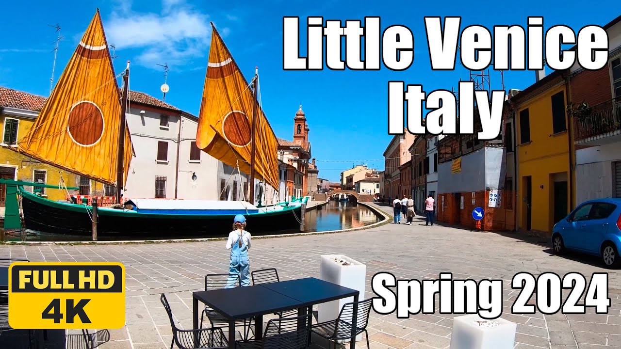 【4K】𝐖𝐀𝐋𝐊 ➜ Little Venice, Comacchio, Italy 2024