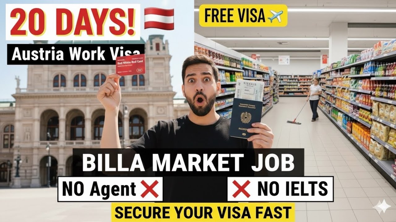 Austria 🇦🇹 Free Work Visa 2025/ Move in 20 Days| 2,50,000 Jobs Open Real Process Explained!