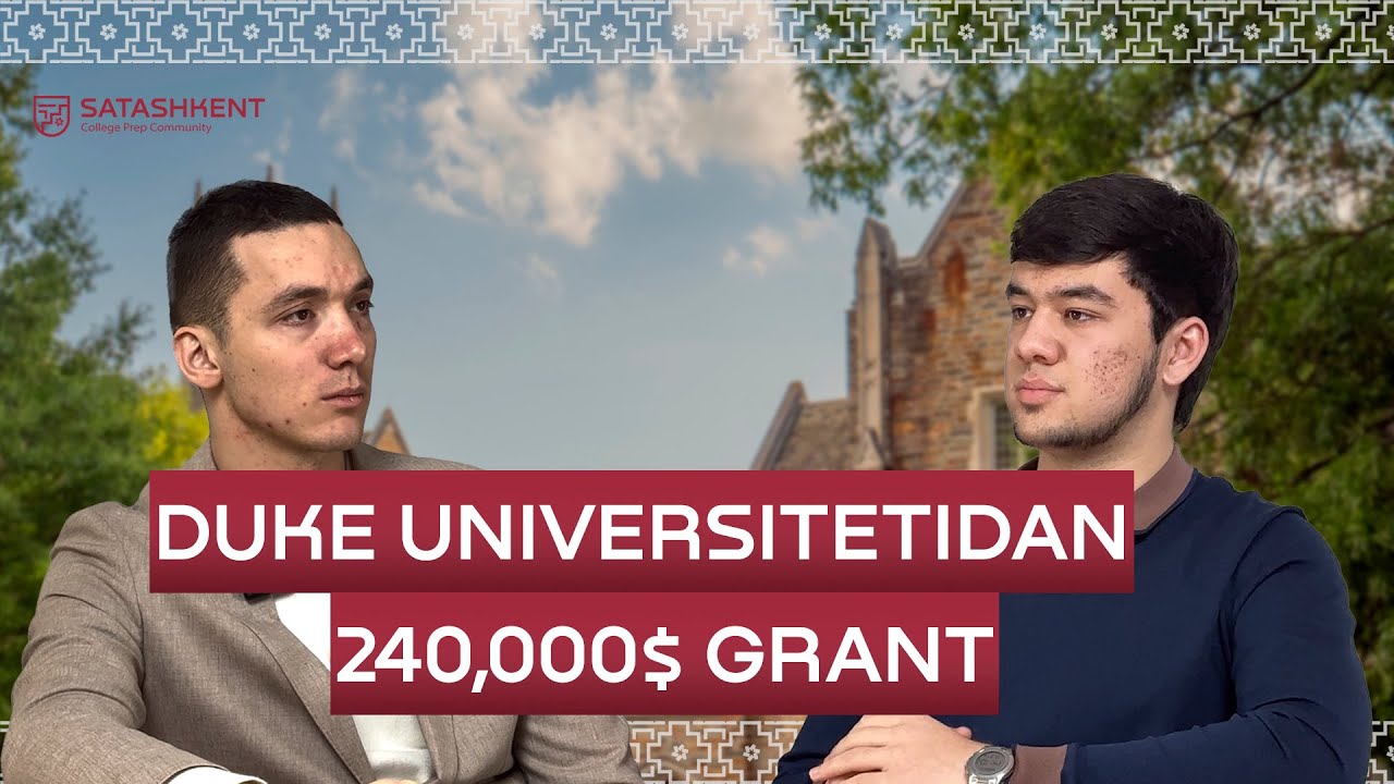 Duke Kunshan Universitetidan $240,000 Grant | Ubaydulla Sunnatullaev