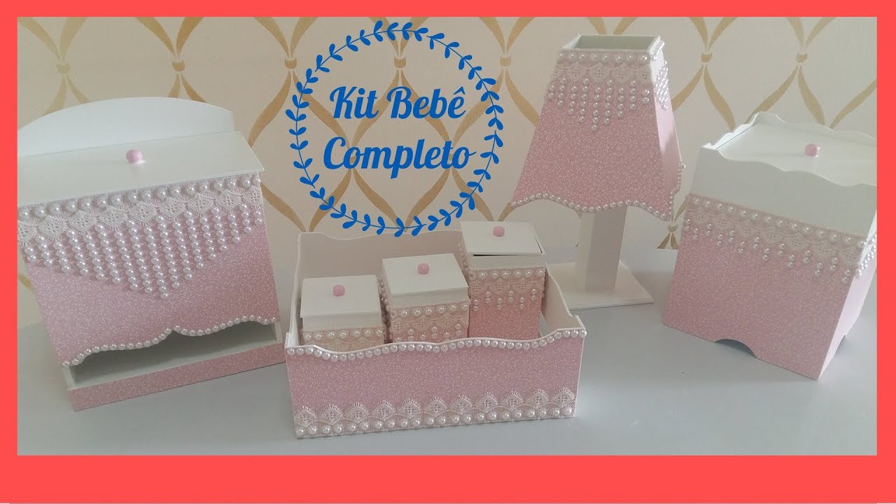 🤗 [COMPLETO] Como Decorar um KIT BEBÊ em MDF | Chayene Artesanato