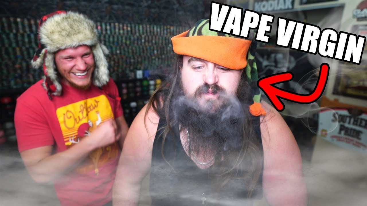 FATBOY TRIES TO VAPE 🤣🤣🤣 (First Time)