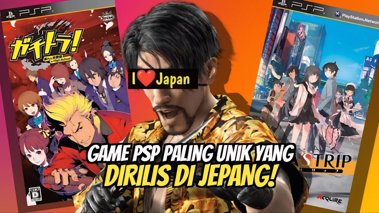 10 GAME PSP PALING UNIK YANG HANYA DIRILIS DI JEPANG!! - PART 1 #psp