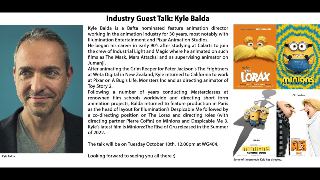 Industry Guest Talk - Kyle Balda