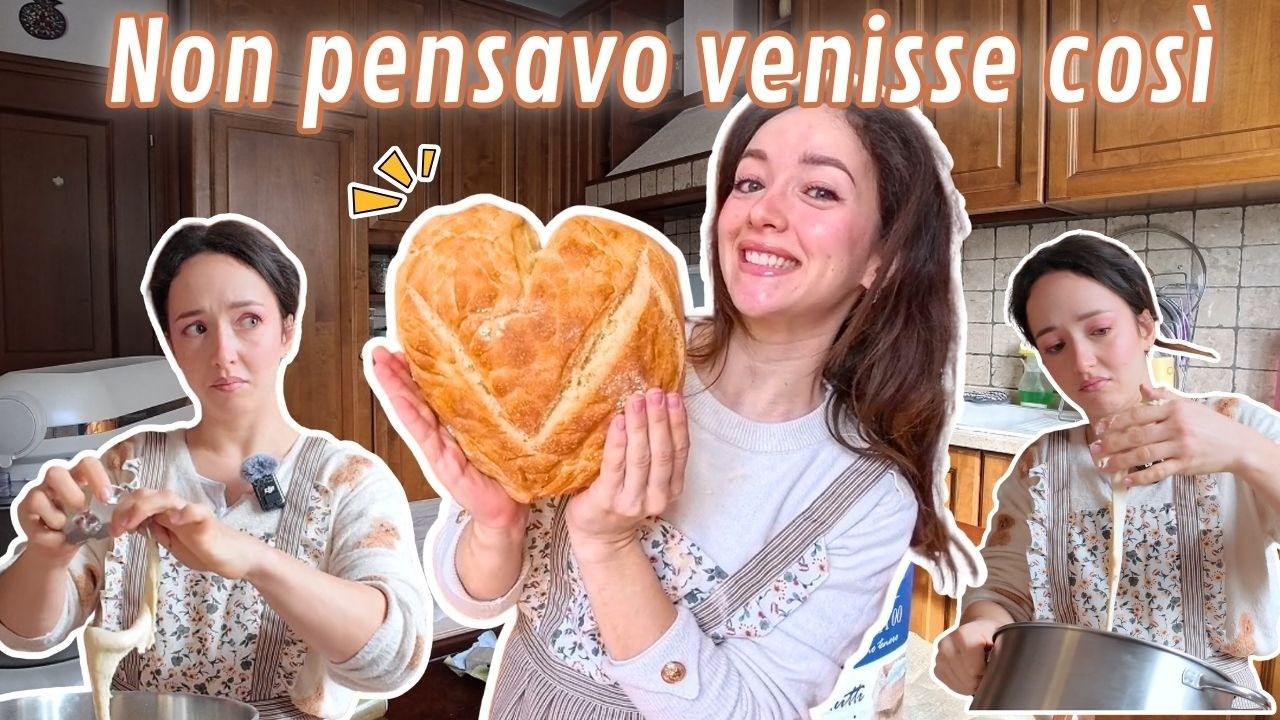 Proviamo a fare il PANE (sclerando)🥖 |  Ricetta facile (forse😱)