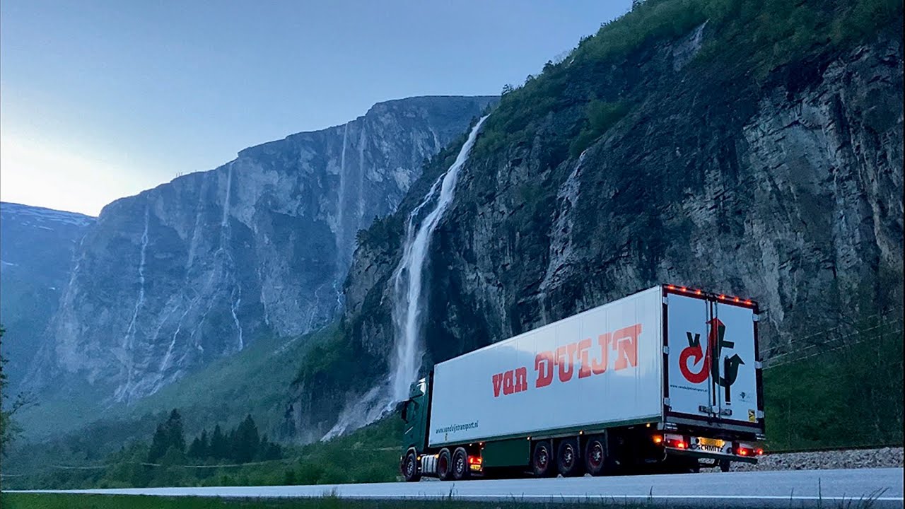 🇳🇴 Flowers to Molde & Malmefjorden 🇳🇴 Norway trucking Scania S500