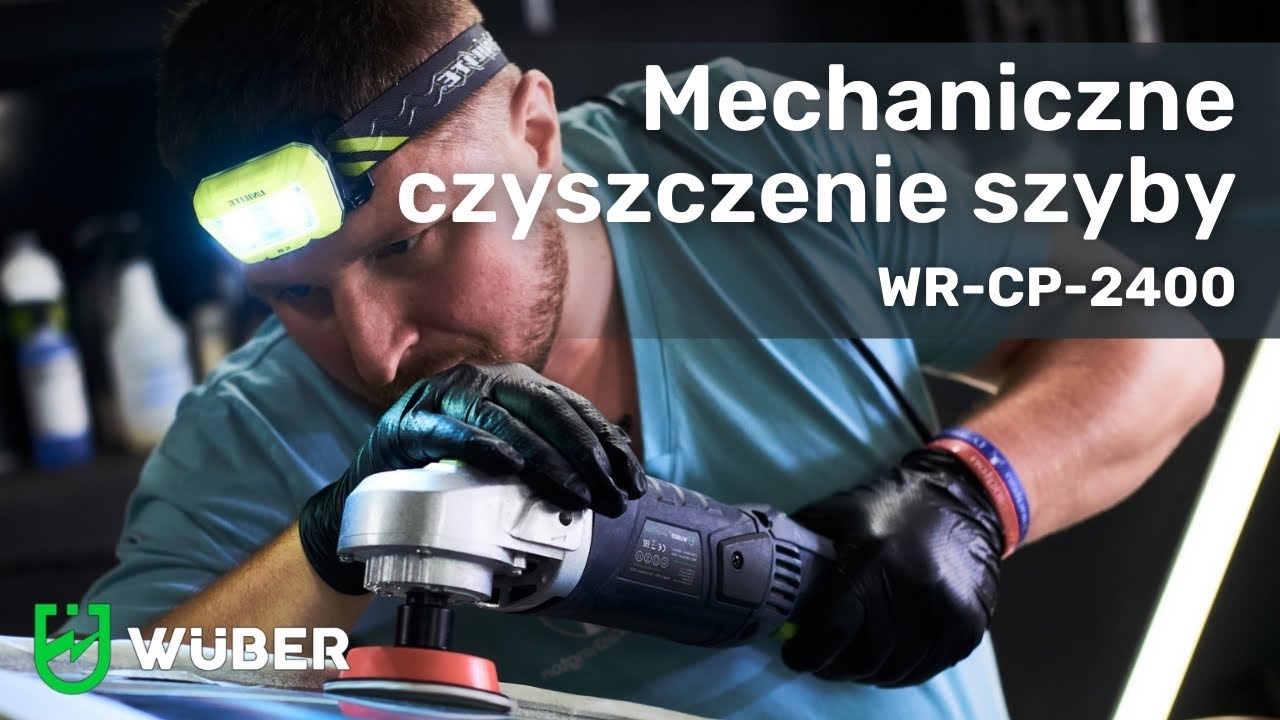 CZYSZCZENIE SZYBY POD NIEWIDZIALNĄ WYCIERACZKĘ. Mechaniczne czyszczenie szyby - WR-CP-2400