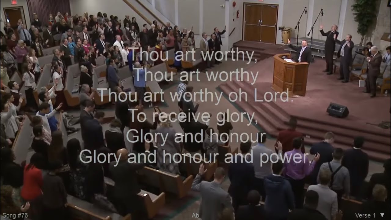 THOU ART WORTHY - Cloverdale Bibleway  - Classic Gospel Worship Song - with Lyrics - Revelation 4:11