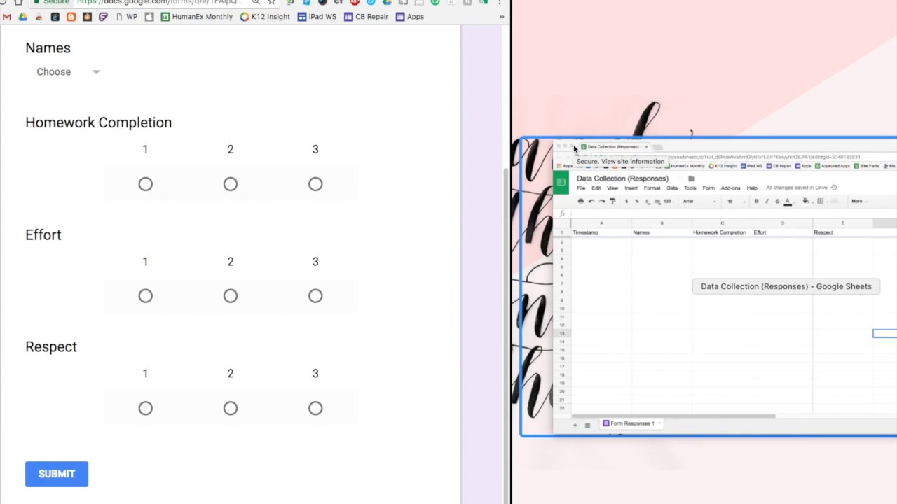 Collecting Data on your iPad Using Google Forms