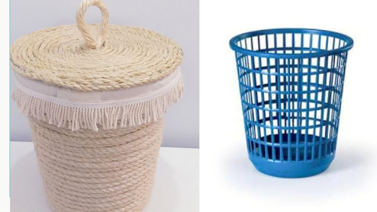Faça você mesmo - Cesto com corda de Sisal - Lindo e Fácil Fazer 😍