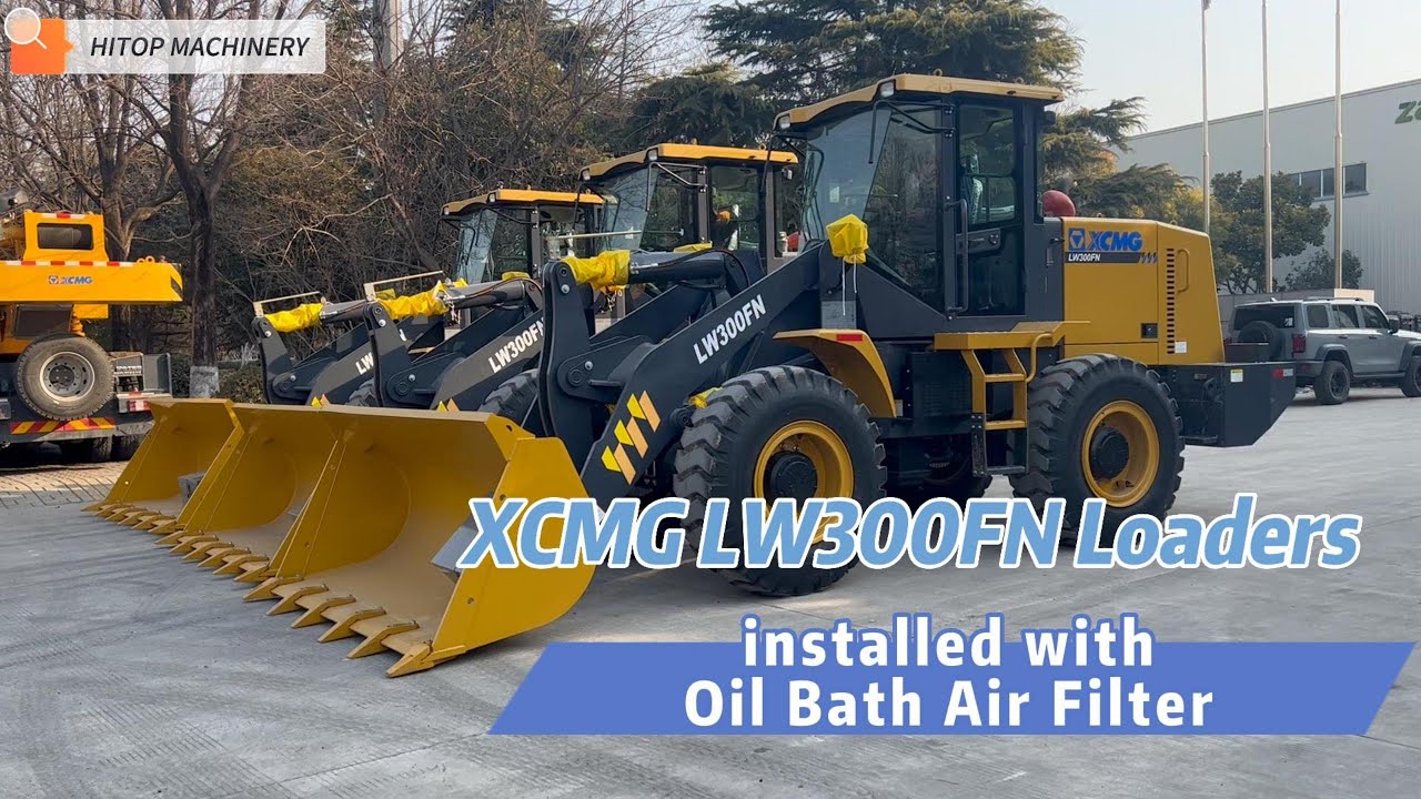 XCMG LW300FN Loaders Installed with Oil Bath Air Filter Are Ready for Export