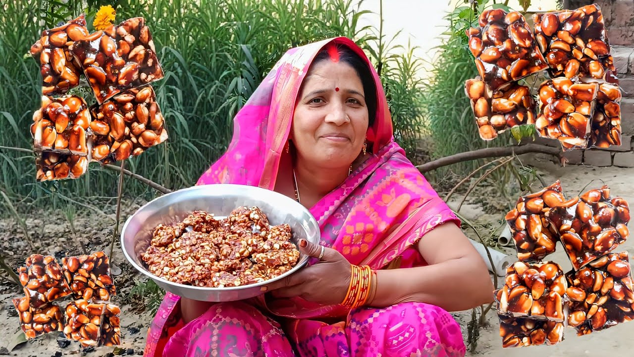 ठण्ड में बनाए ख़ास ट्रिक से  बाजार जैसी कुरकुरी मूंगफली गुड़ की चिक्की |Peanut Chikki Recipe