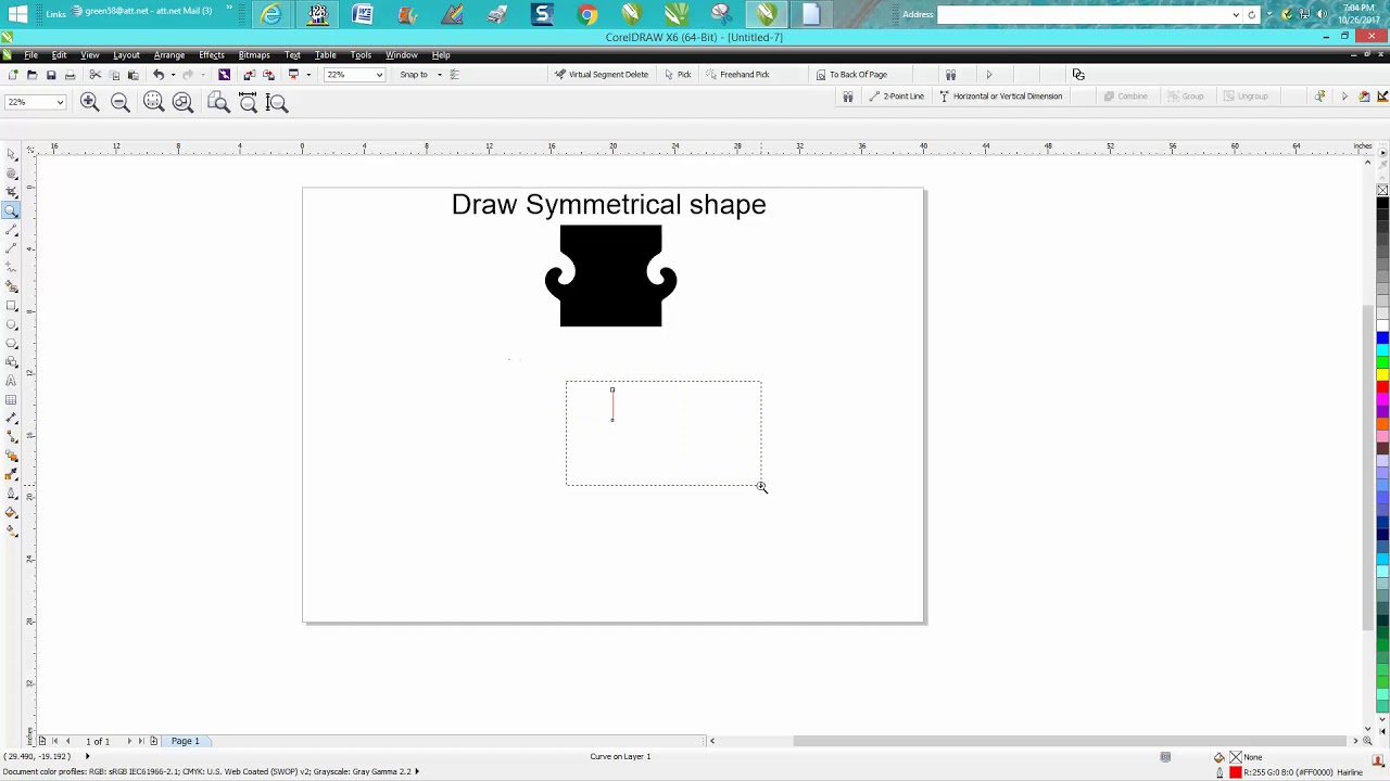 Corel Draw Tips & Tricks Draw symmetrical shape