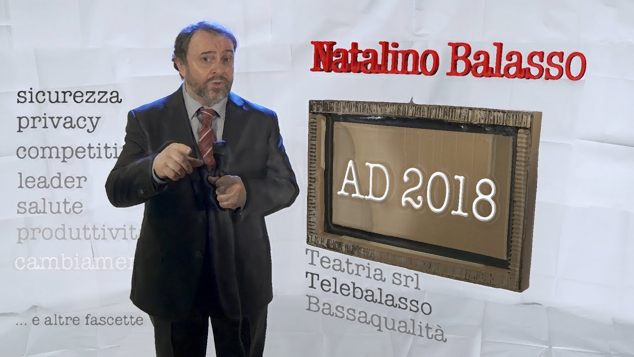 Balasso, discorso di capodanno 2018
