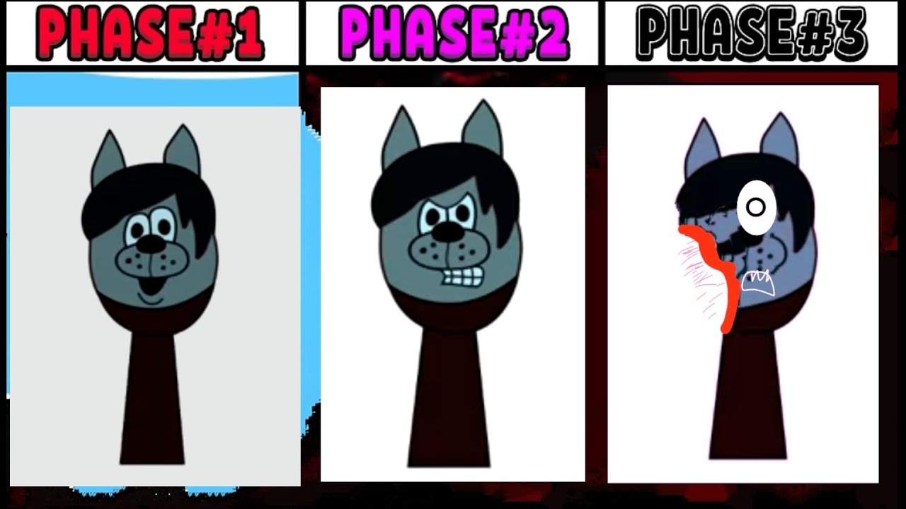 All Phases in New Incredibox Sprunki OC of The Young Wolf: From Phase 1 to Phase 3