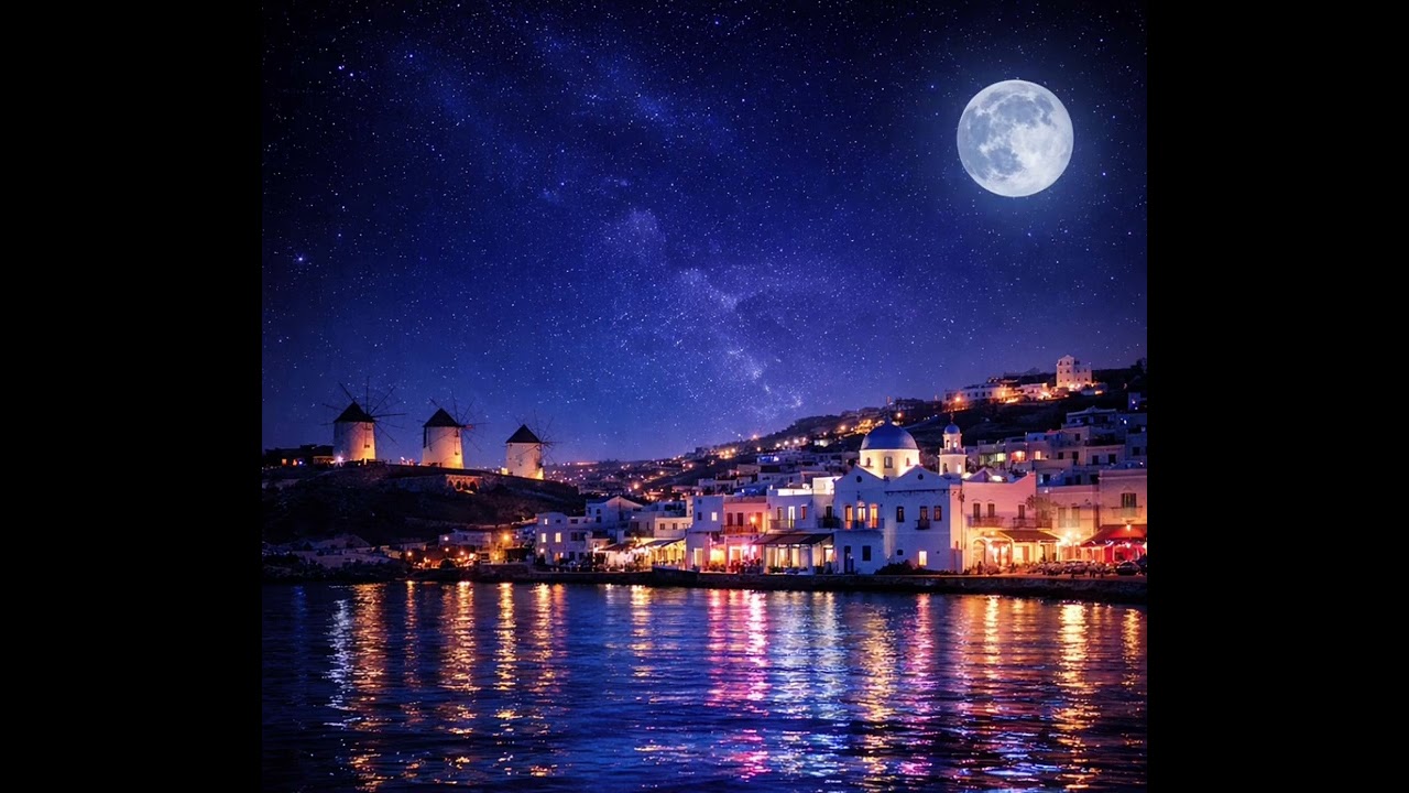 Midnight in Mykonos 🌙                                          #music #technodance #electronicmusic 