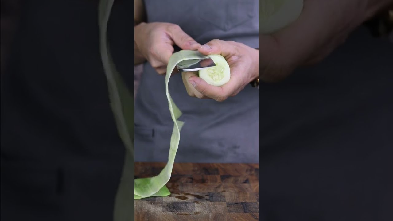 Furaibo Shirogami No.2 210mm Kamagata Usuba vs Cucumber 