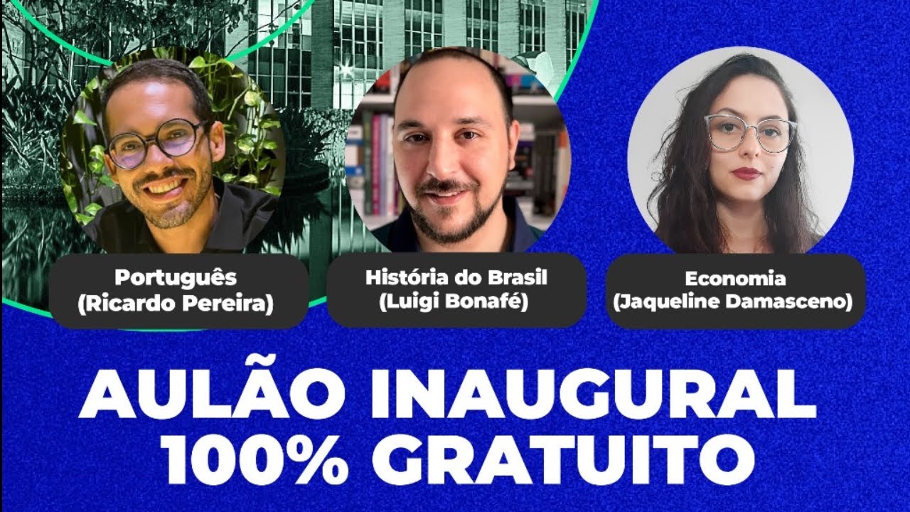 AULÃO INAUGURAL GRATUITO (em dose tripla) do ciclo Extensivo 2024/2025 no Instituto Diplomacia