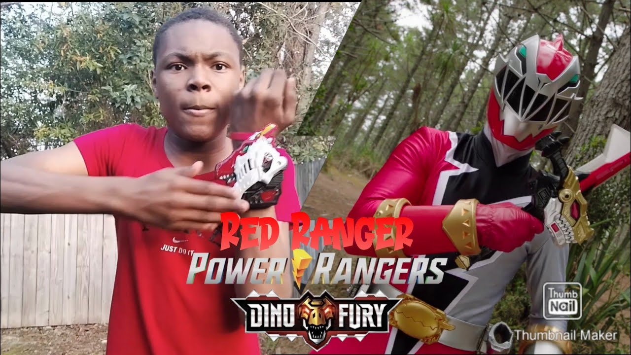 Power Rangers Dino Fury Red Ranger Fan Morph V.F.X
