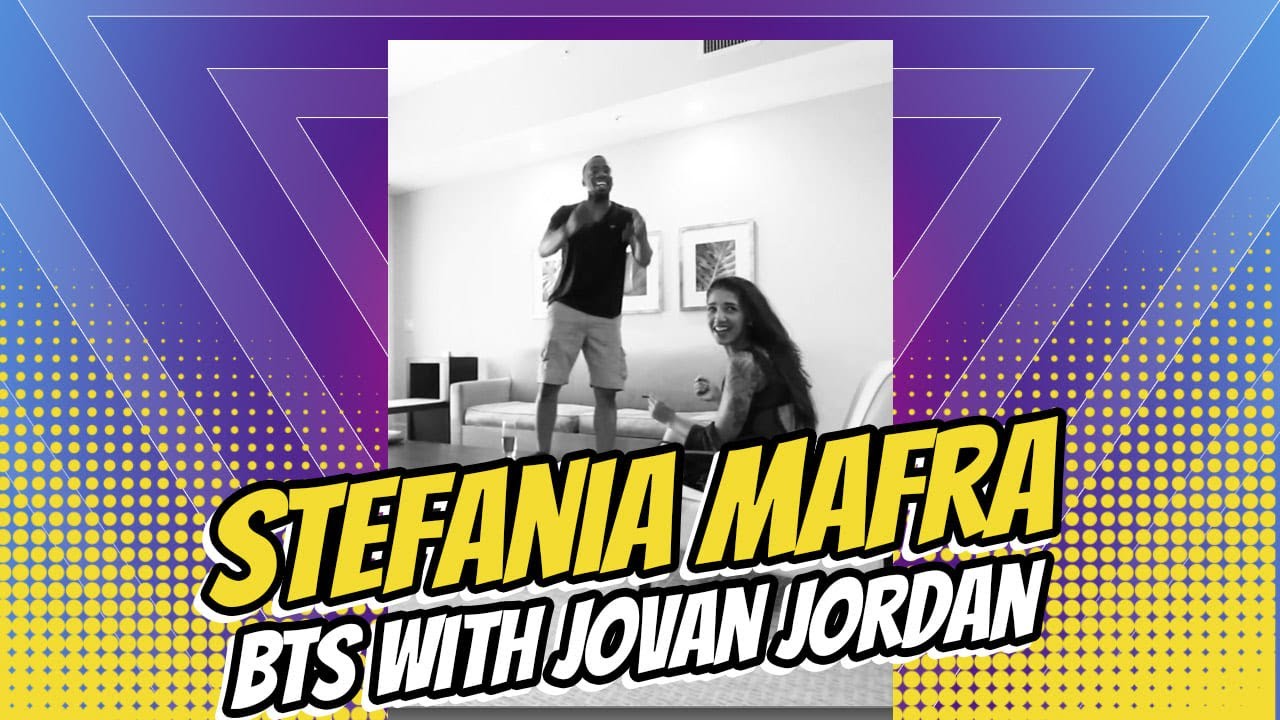 Stefania Mafra BTS with Jovan Jordan