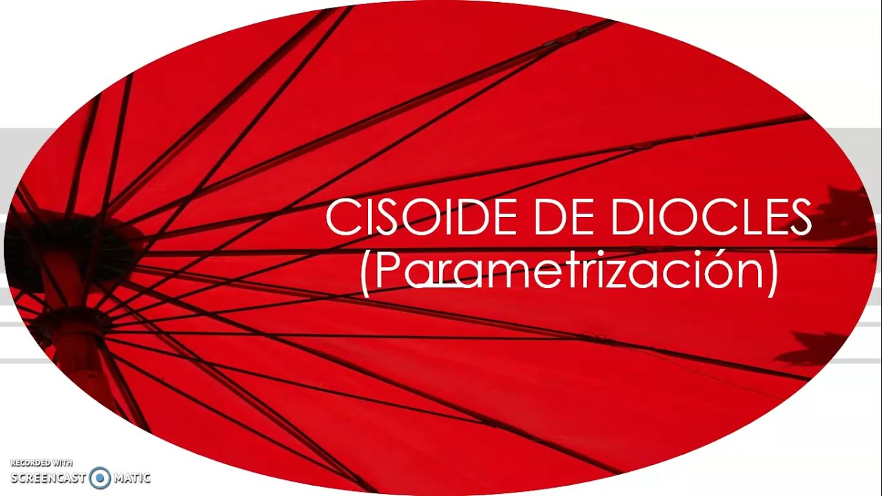 CISOIDE DE DIOCLES (PARAMETRIZACIÓN)