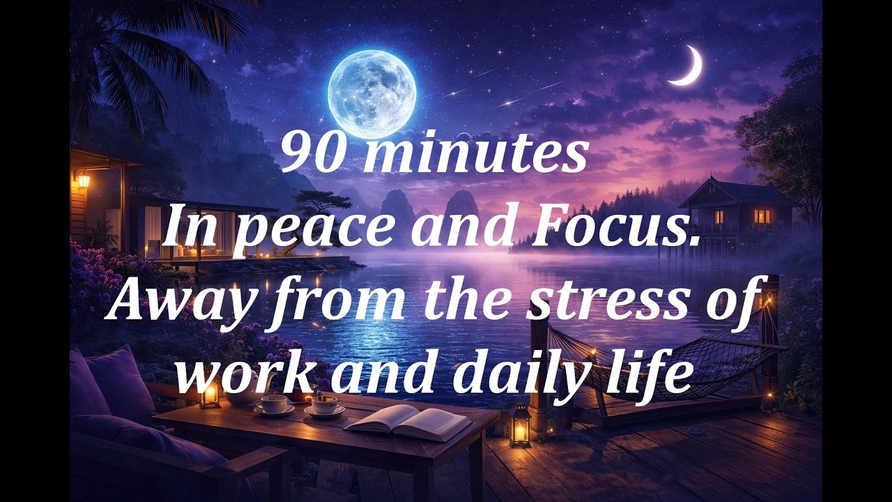 90 minutes In peace and focus, Away from the stress of work and daily life