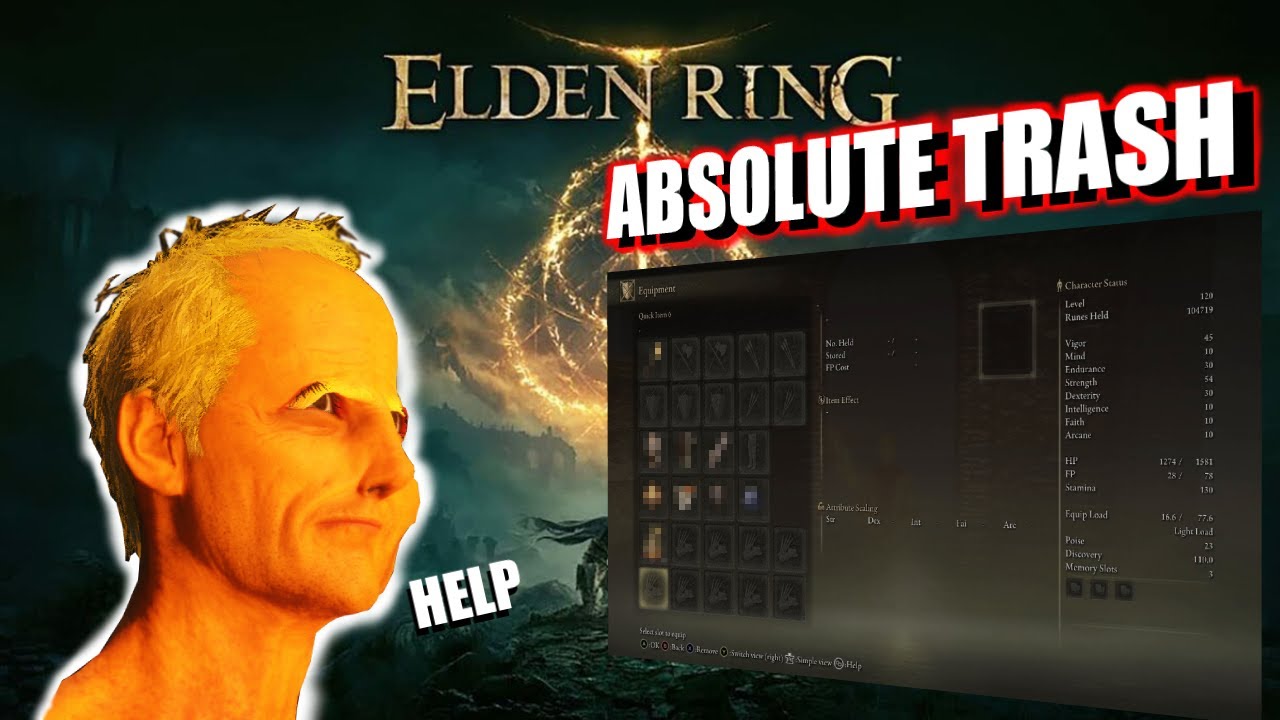 Can You Beat Elden Ring Using Only the Worst Items?