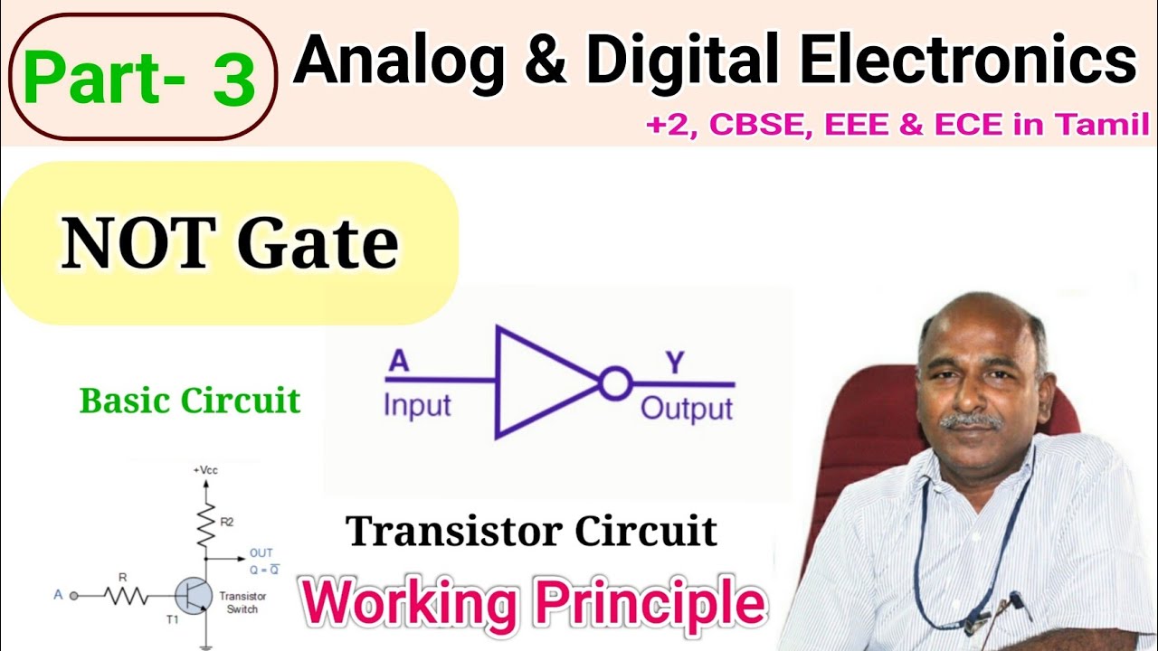 What is a NOT Gate in tamil |How does transistor NOT gate working in tamil