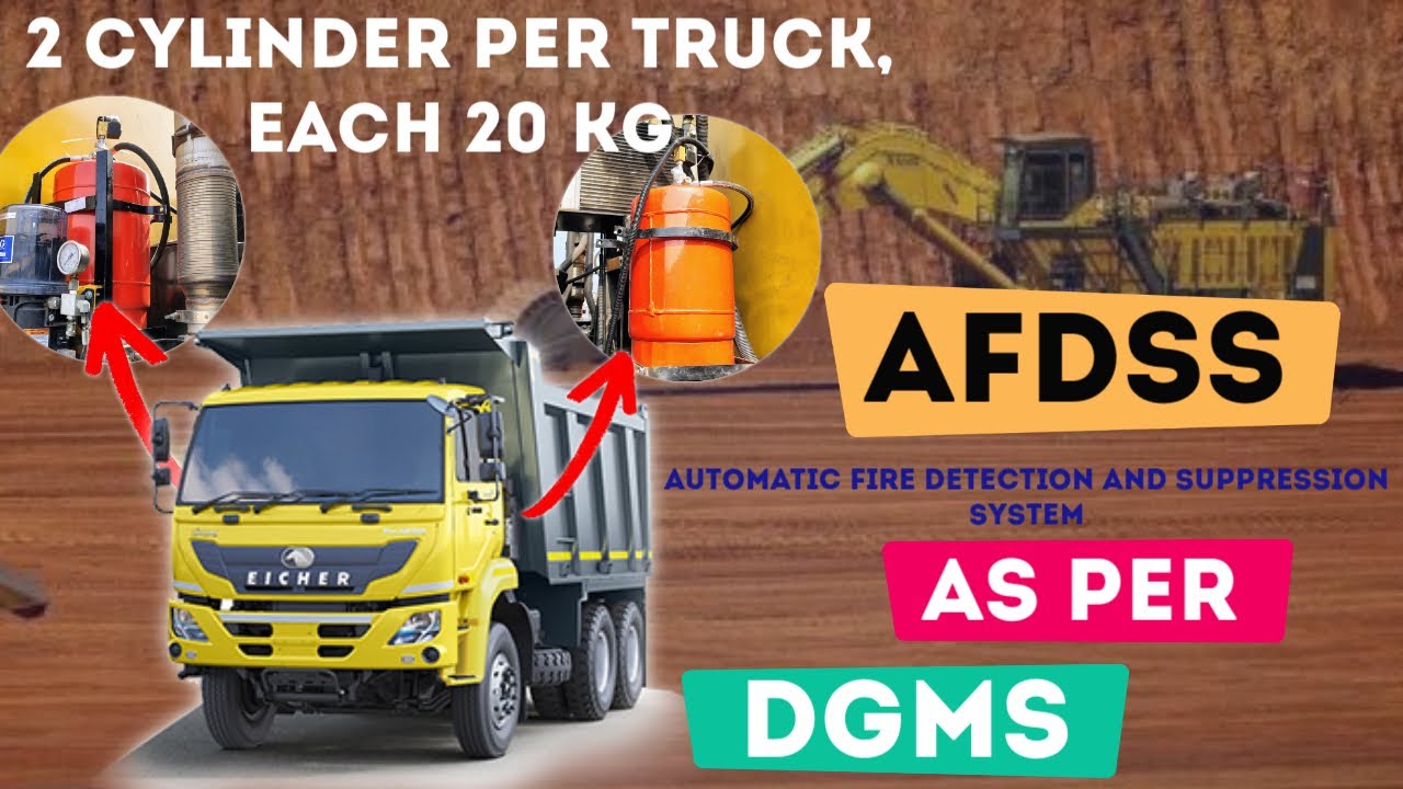 Afdss for Trucks| auto fire System DGMS | AFDSS DGMS | automatic fire system #dgms #autofire #mining
