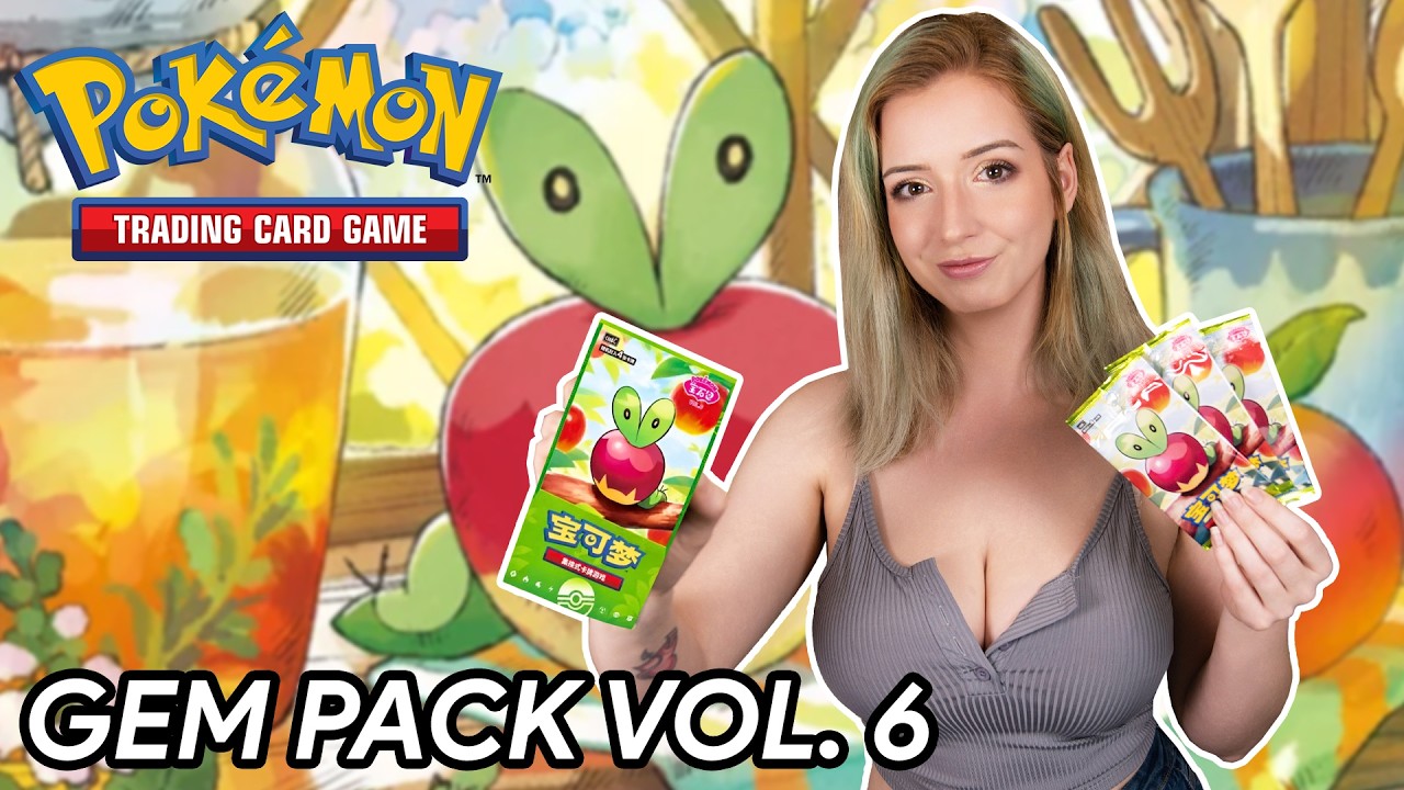 Opening the Chinese Pokemon TCG Gem Pack Volume 6! Applin IR Hunt!