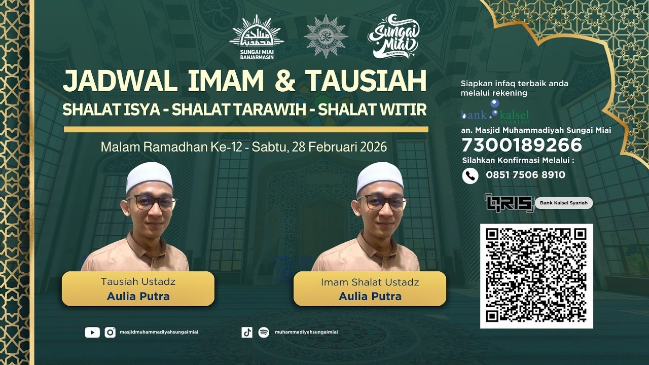 [Live] Qiyamu Ramadhan 1447 H Malam Ke-12
