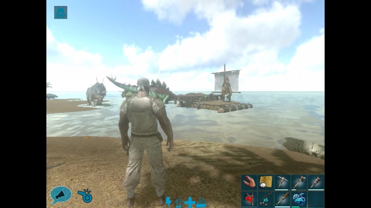 Ark Survival Evolved Mobile - Public Multiplayer Episode 1 - Finding Our New Home