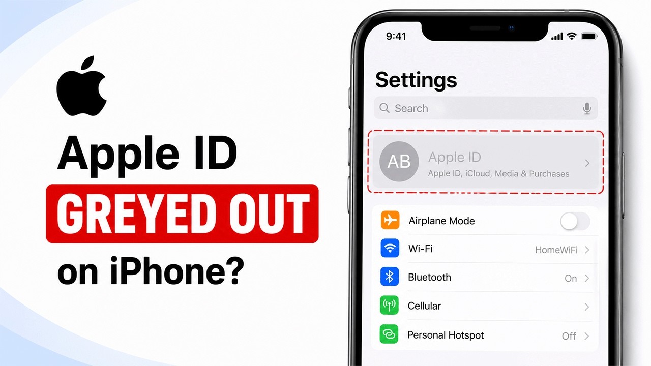 Apple ID Greyed out | Apple Account is Greyed out in Settings-- How to Fix