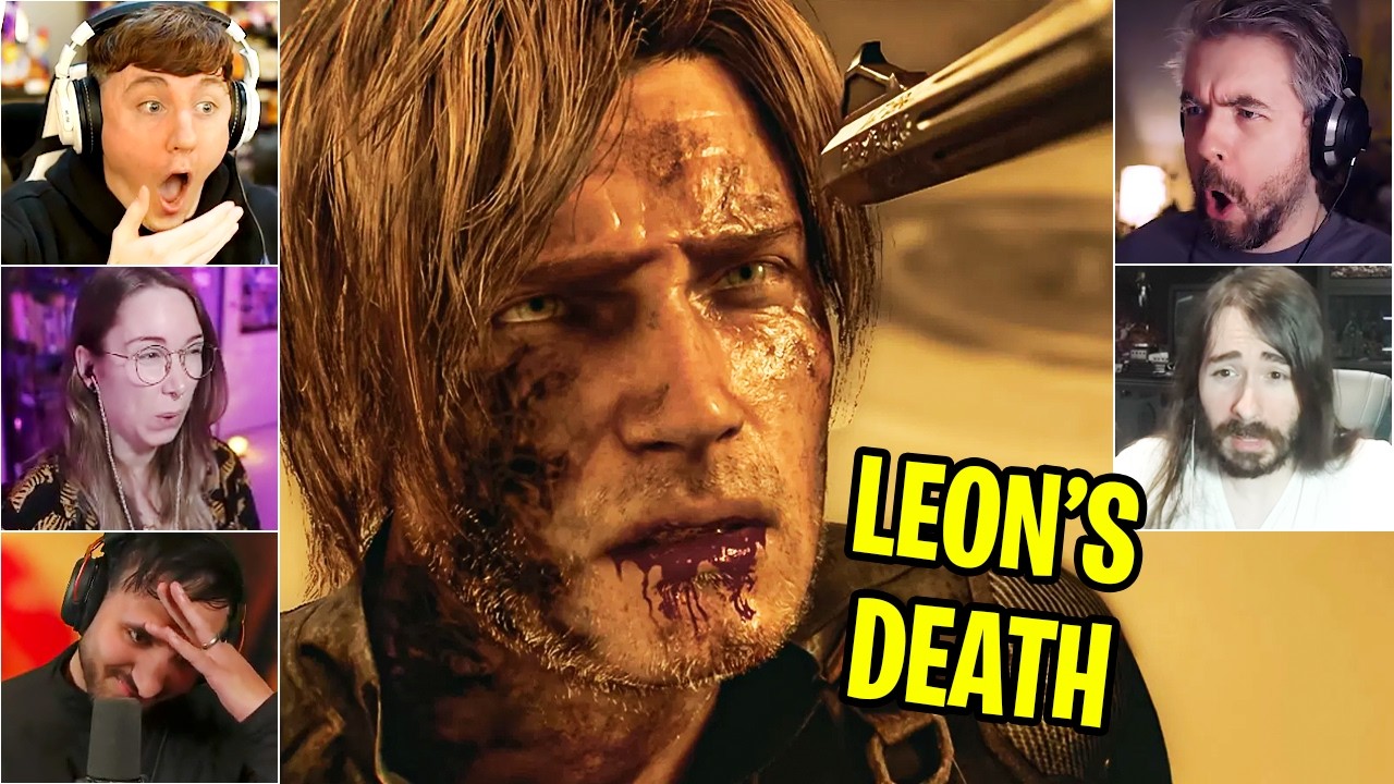 Streamers REACT to LEON'S DEATH in Resident Evil Requiem