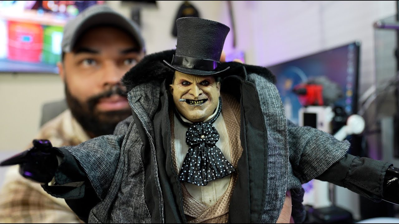 Unboxing Prefeito Pinguim Batman Returns - 1/4 Scale Action Figure NECA - (Danny Devito) 2025