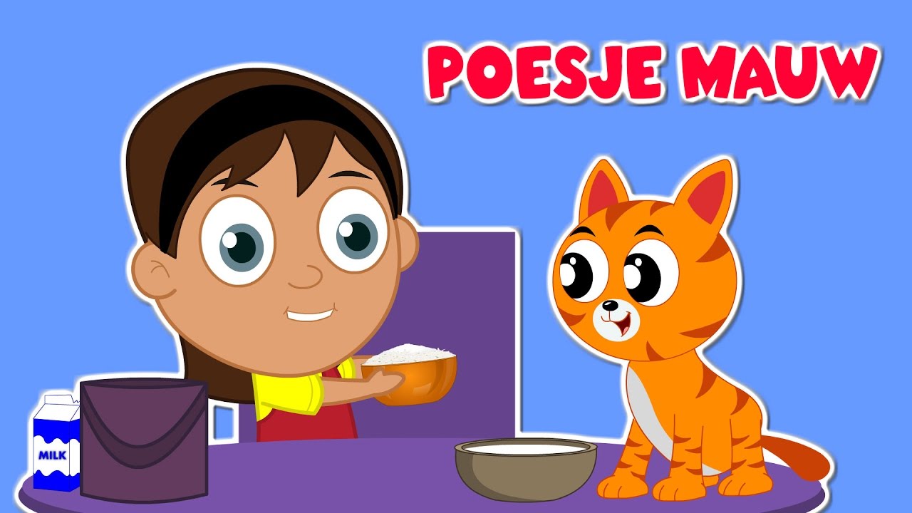 Nederlandse Kinderliedjes | Poesje mauw etc.
