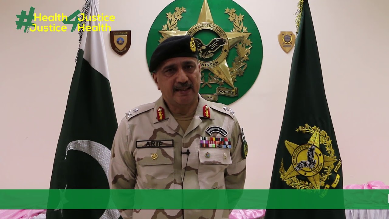 Major General Muhammad Arif Malik HiM Director General, Anti Narcotics Force Pakistan message on Int