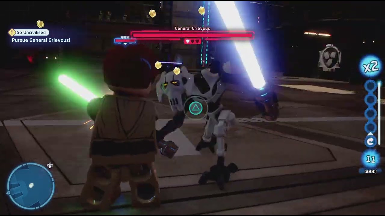 LEGO Star Wars: The Skywalker Saga fight general grievous as  Ello Asty