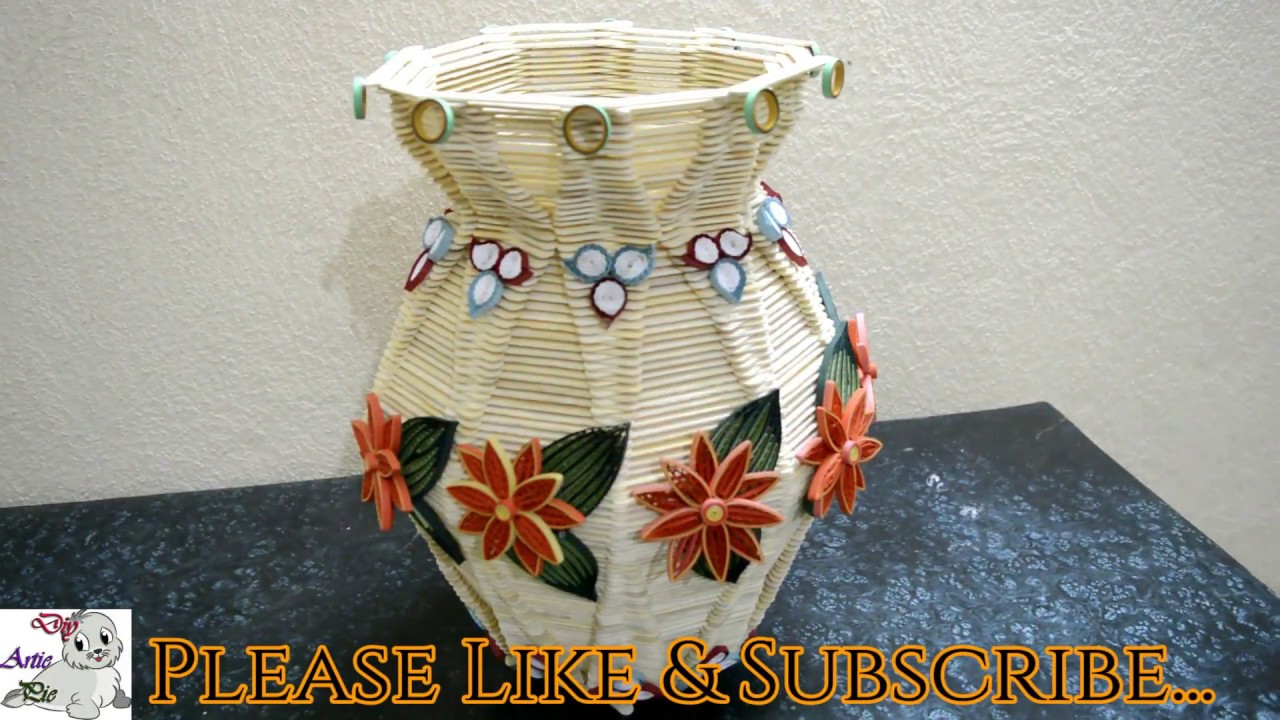 How to Make a Indian Kalasi for Home Decoration || Popsicle Stick Craft || Ice Cream Stick Craft