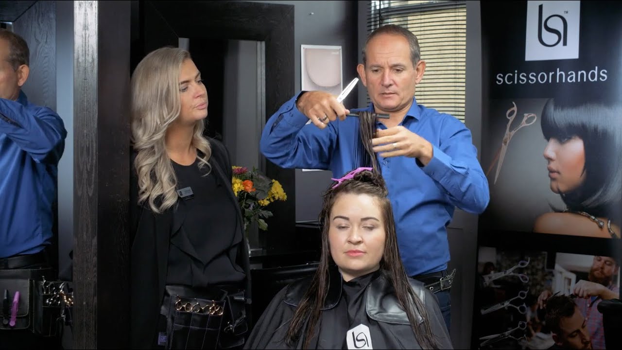 Hairdressers Training Video | Halo Cut | Scissorhands UK