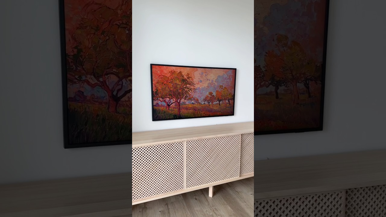 How to Install - Wall Mount Samsung&rsquo;s QLED &lsquo;FRAME TV' NEW VERSION. Hidden Cables. One Connect. #QLED