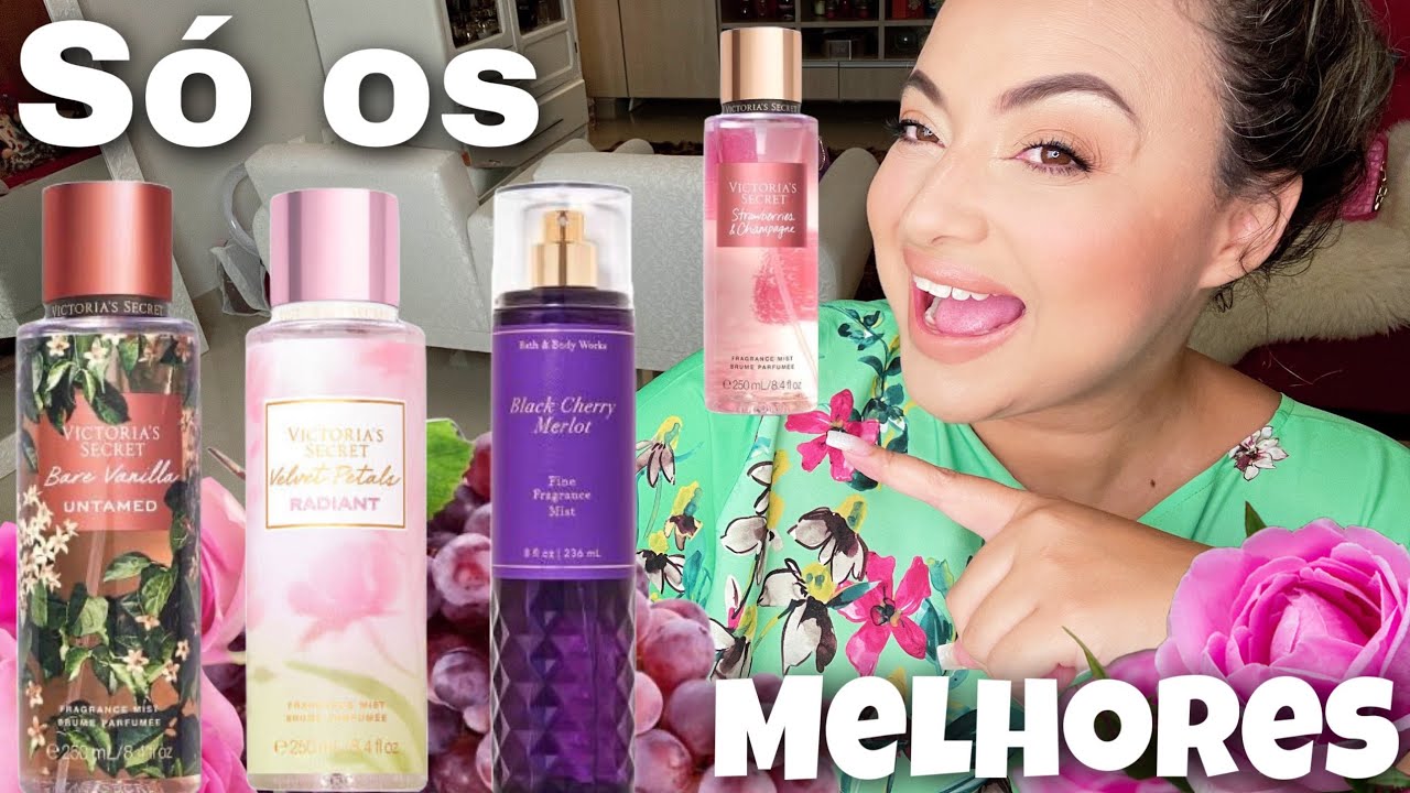 Os melhores Body splashs Victoria Secrets e Bath And Body Works