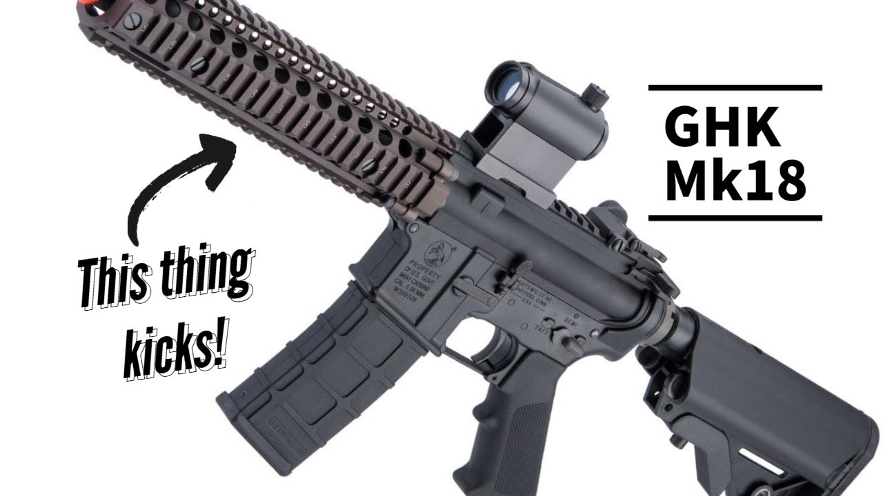 This gun kicks like a mule! - GHK MK18 GBBR gameplay